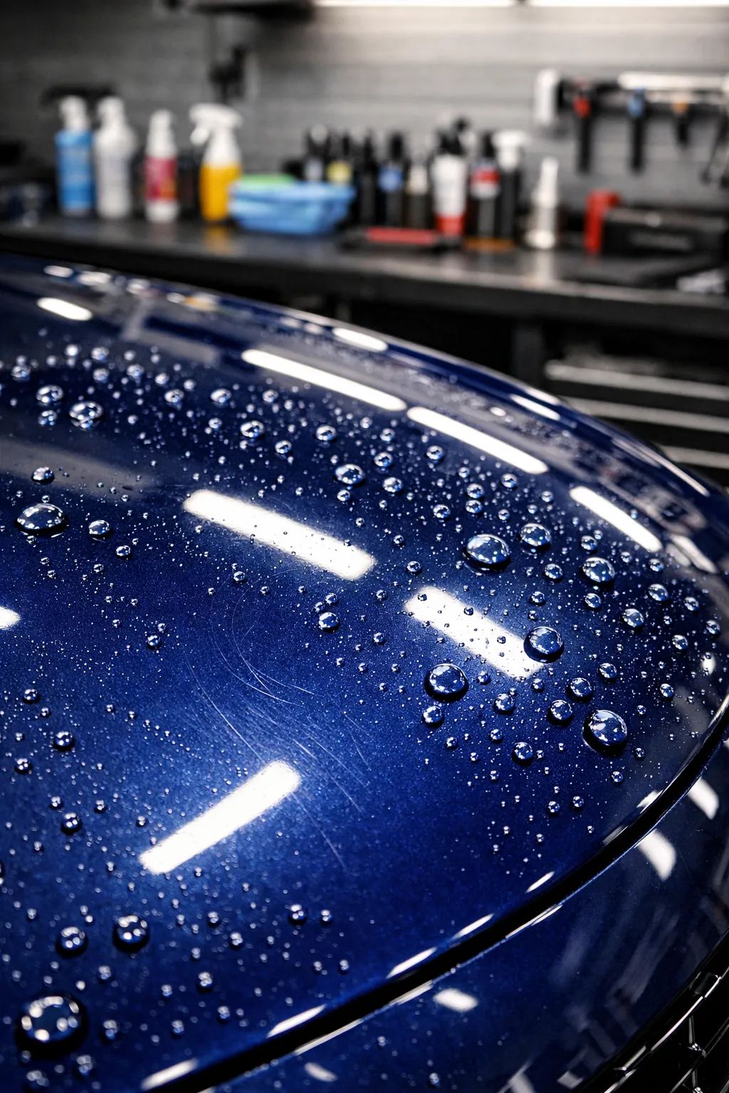 Mobile auto detailer cleaning a vehicle at a Marana Arizona home